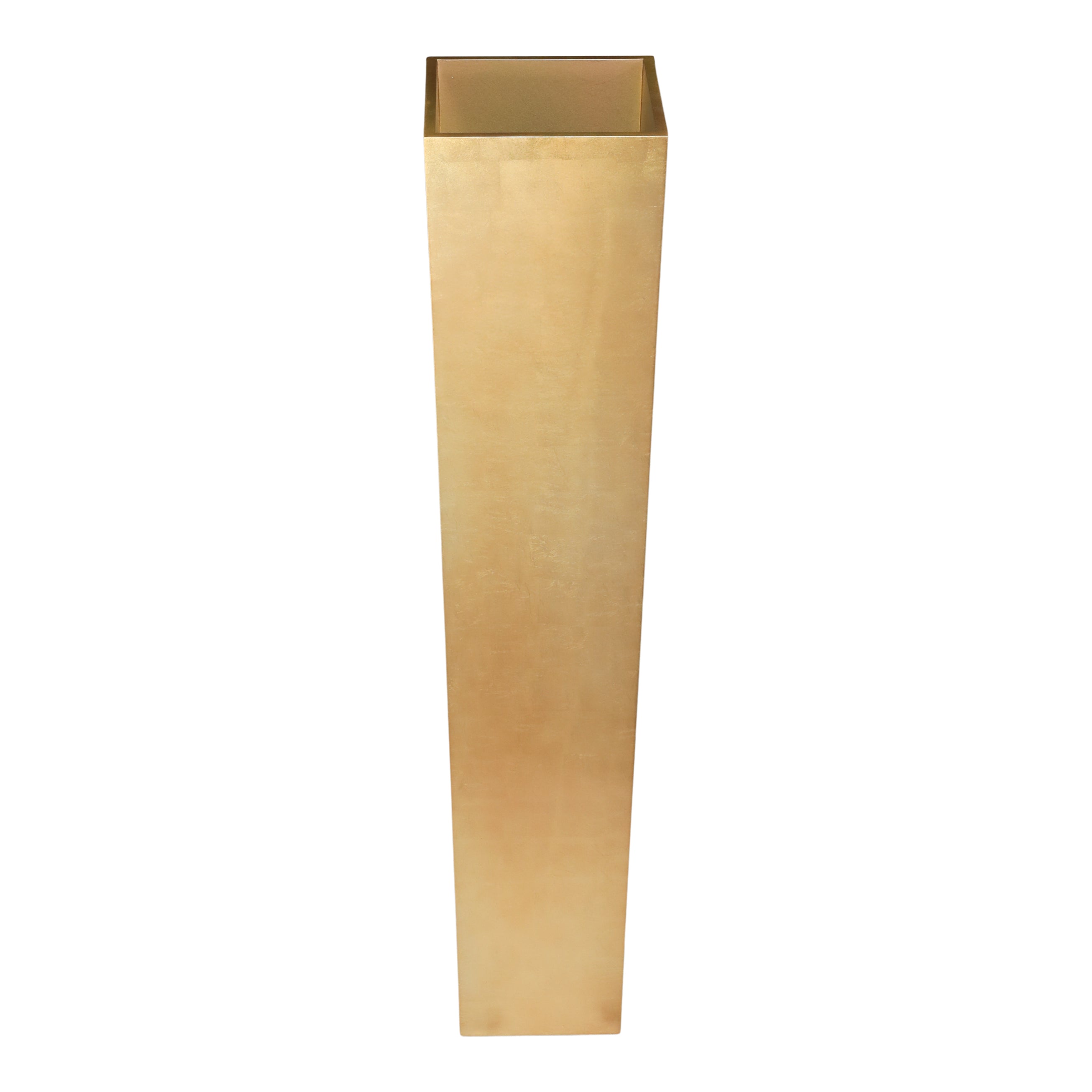 Tapered Tall Floor Vase Solid Gold Vase