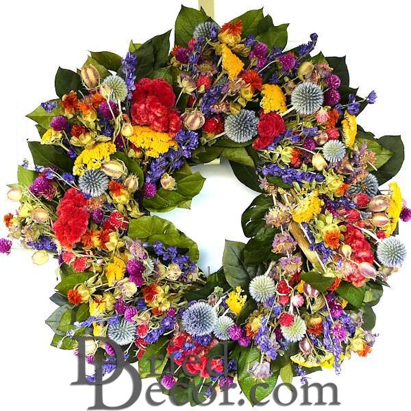 Hot Summer Garden Wreath - 20 inch