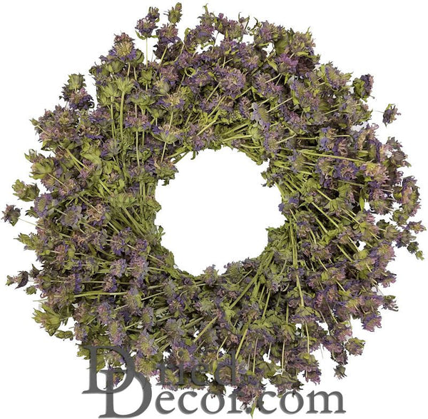 Dried Lemon Mint Wreath | Single or Case Option | 22"-30"