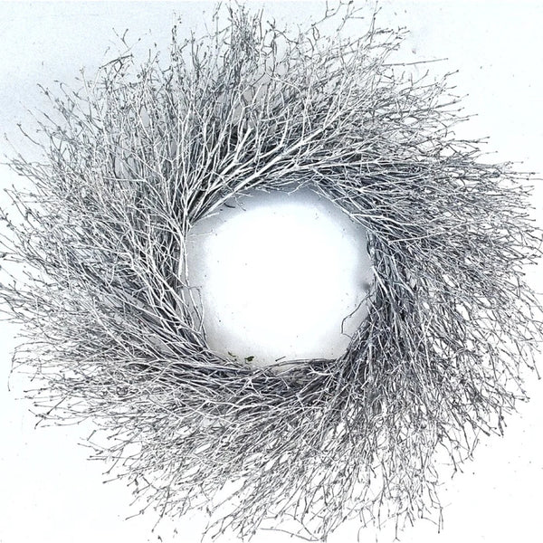 Silver Quail Brush Wreath